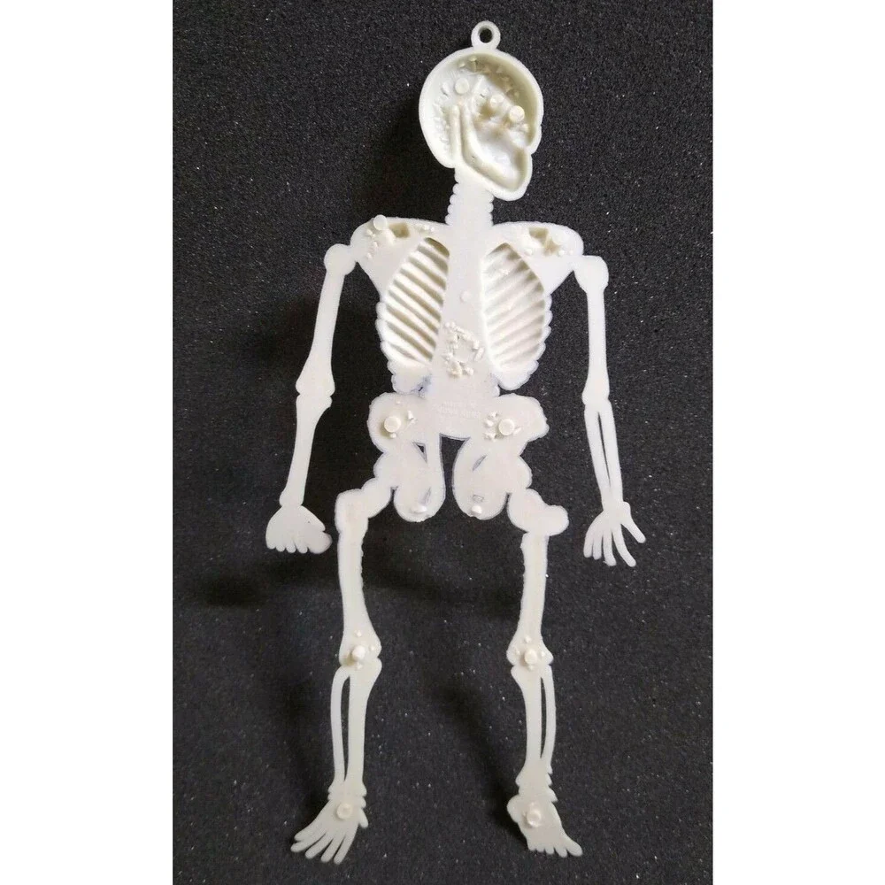 Vintage Halloween Skeleton Toy Dangler 9